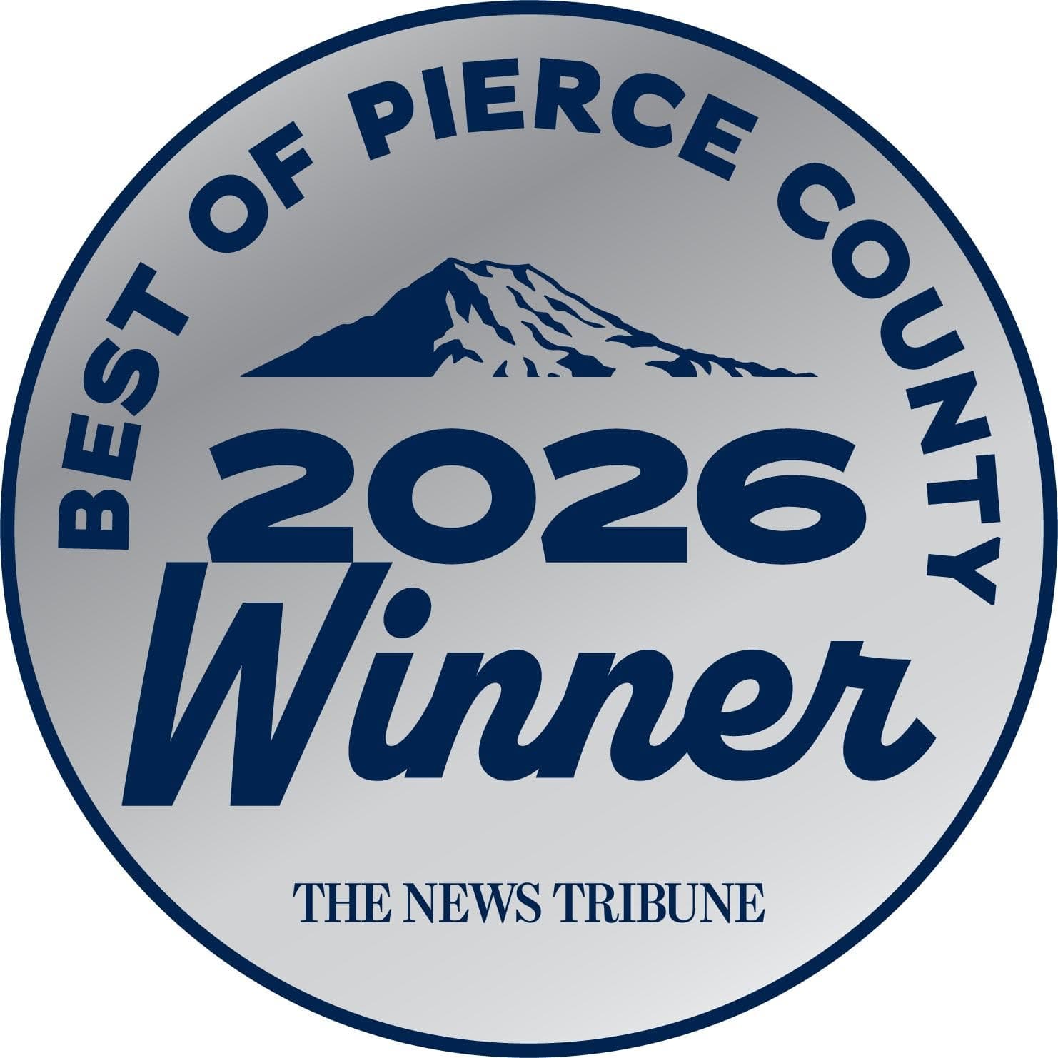 Best of Pierce County Winner for the Third Year in a Row